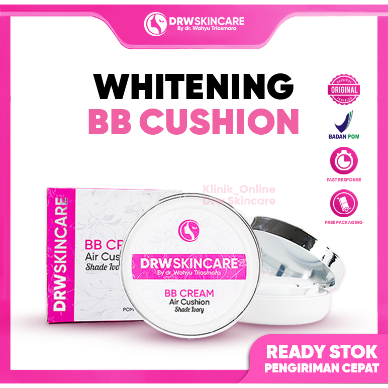 DRW Skincare Whitening BB Cushion - Cushion Multifungsi untuk Kulit Cerah, Halus, & Flawless