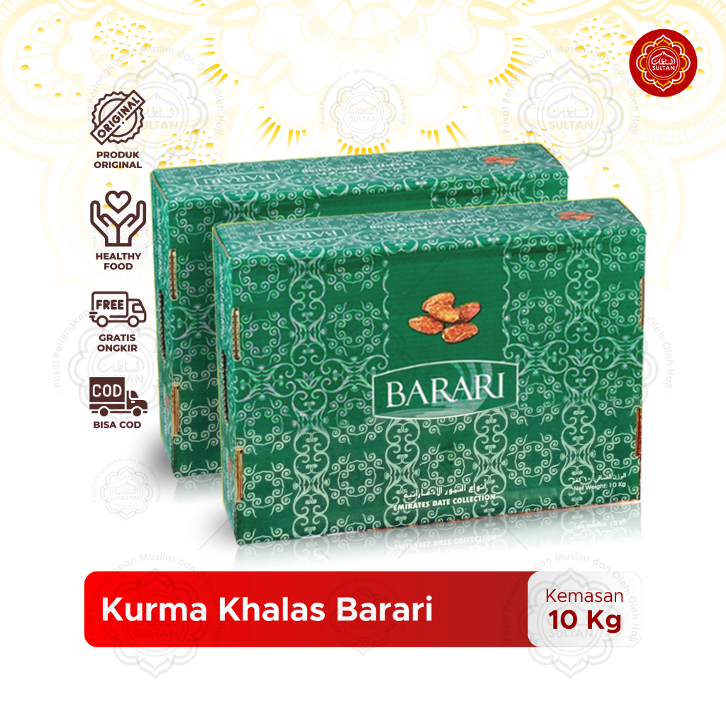 

KURMA KHALAS BARARI 10kg Kurma Khalas Manis Karamel Kurma Murah Oleh Oleh Haji Umroh