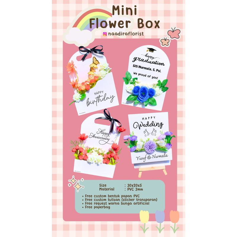 

Mini Flower Box Stand by Naadiraflorist