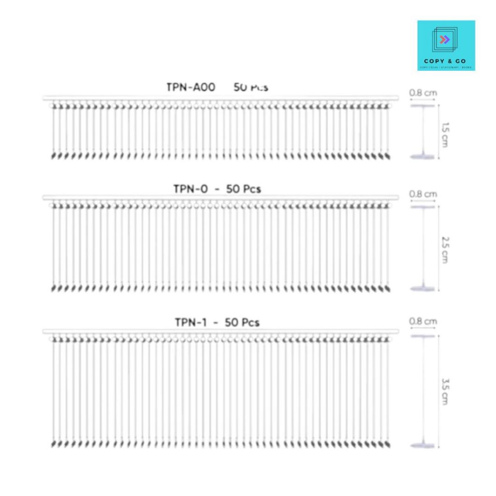 

Tag Pin (Isi 50 Pcs) Refill Tag Gun