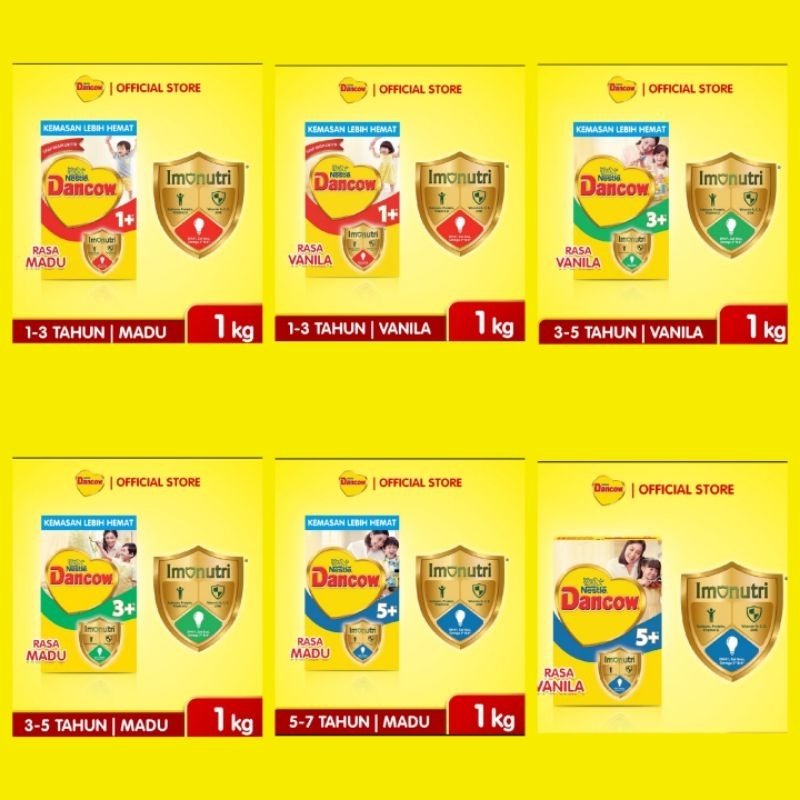 

Live DANCOW [ 1+ 3+] Vanila dan Madu 1KG ( 5+ vanila 750g, 5+ madu 750g)