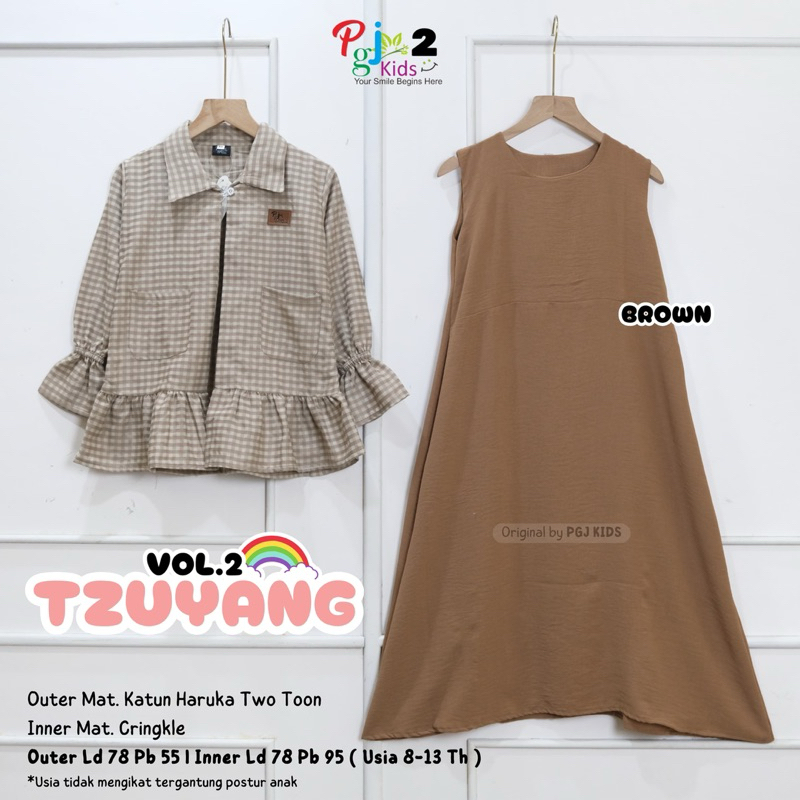 RAVIKA Set Dress – Gamis Lebaran Tanggung Anak Perempuan (Usia 8-13) – Outer Mat Rayon Katun Haruka 