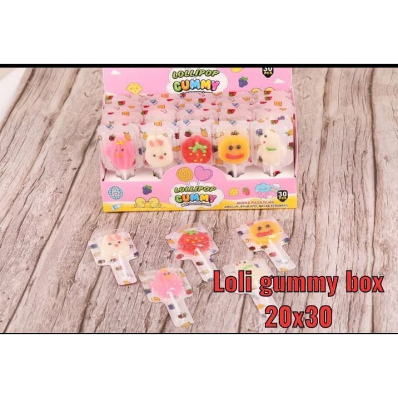 

LOLLIPOP GUMMY BOX ANEKA RASA ISI 30 PCS