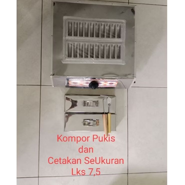 Kompor Pukis Stainles dan Cetakan Se Ukuran Lks 7.5