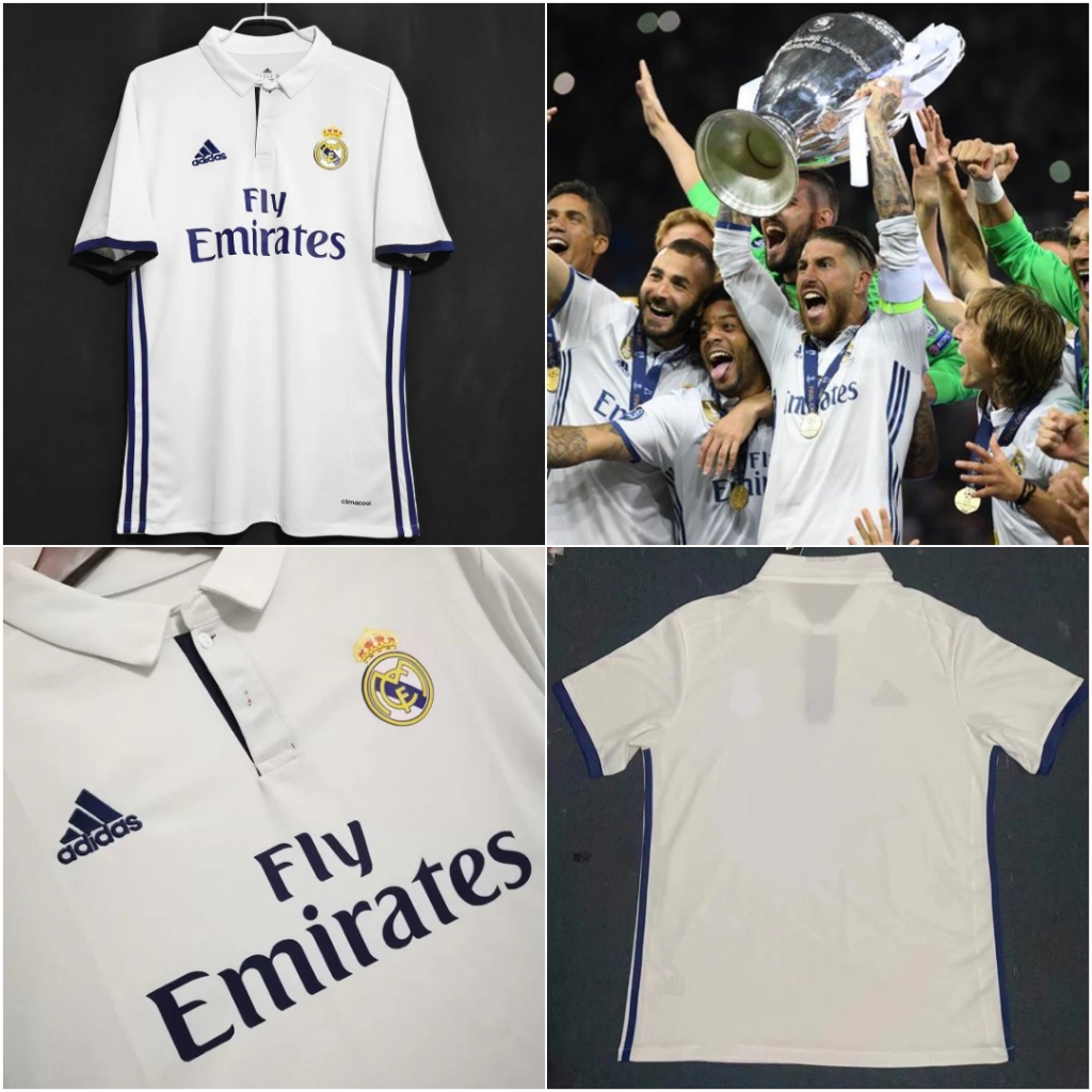 JERSEY MADRID WINNER UCL 2017 RETRO 100% BEST QUALTY