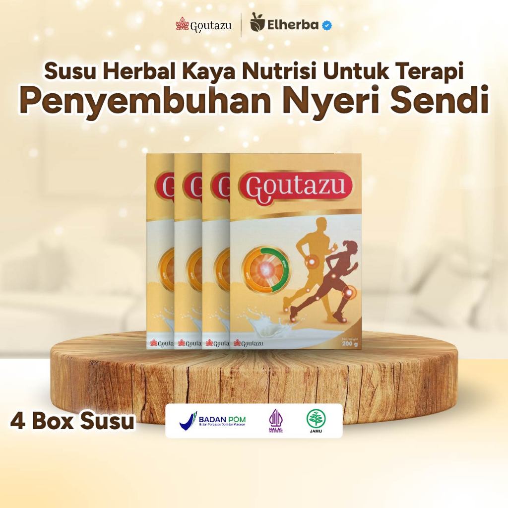 

Goutazu Susu Herbal Bubuk 4 Box Untuk Asam Urat Nyeri Sendi Meredakan Kesemutan Pegal Linu 200g