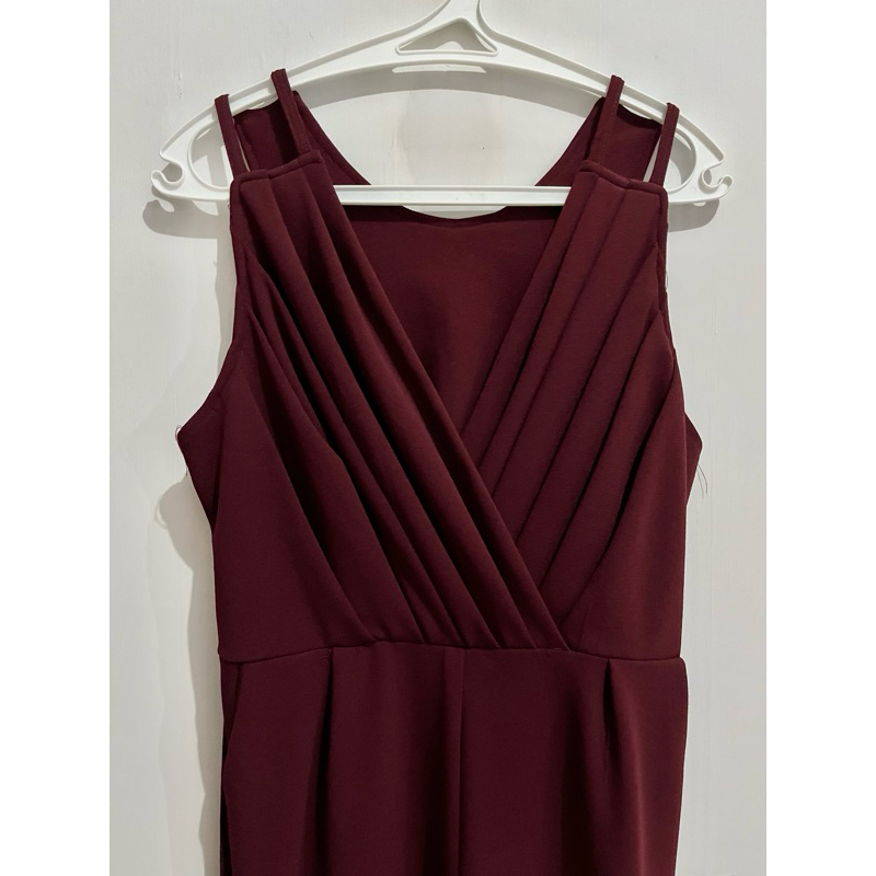 Overall Jumpsuit Maroon (Preloved/Second)