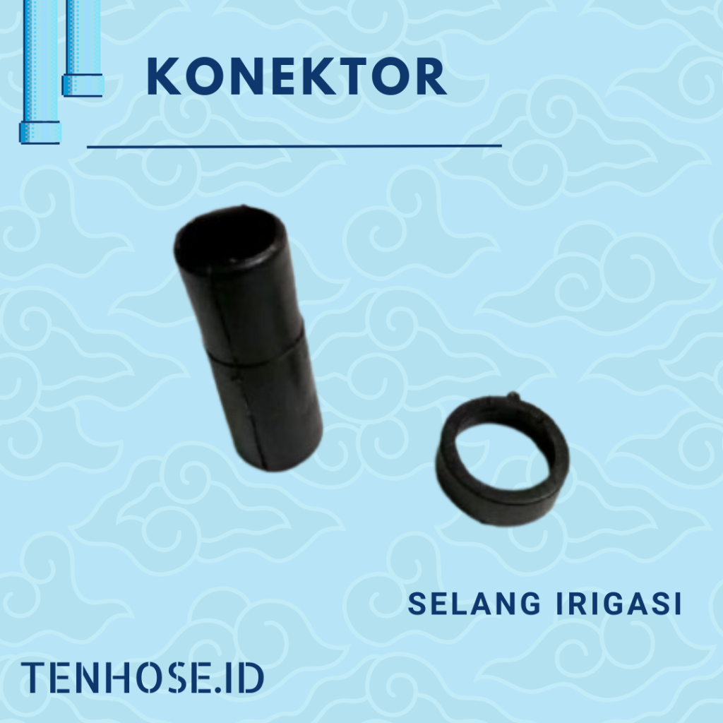 Konektor / Connector untuk Selang Irigasi / Selang Drip 4 cm dan 5 cm