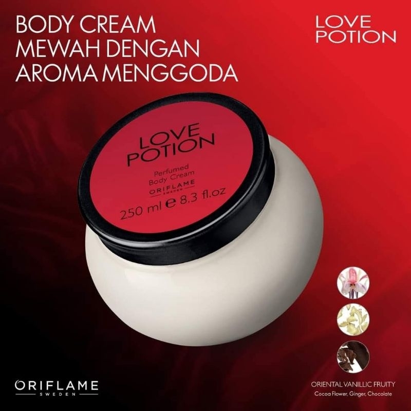 love pation body cream oriflame