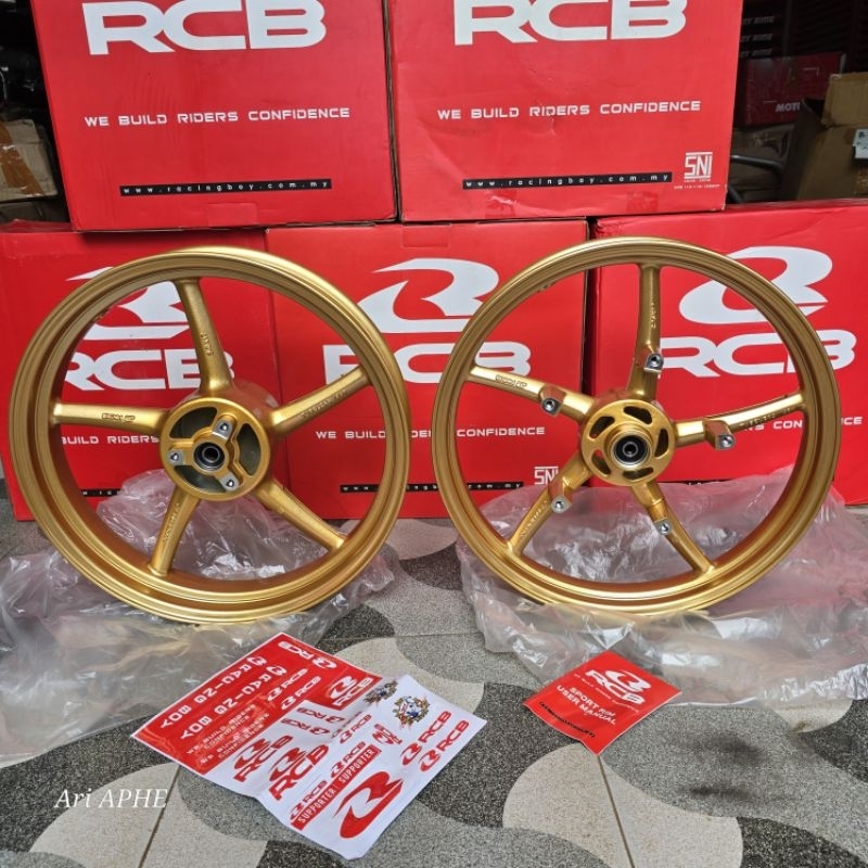 Velg RCB palang 5 SP522 gold 300x17 215x17 suzuki GSX 150 R S PROMO