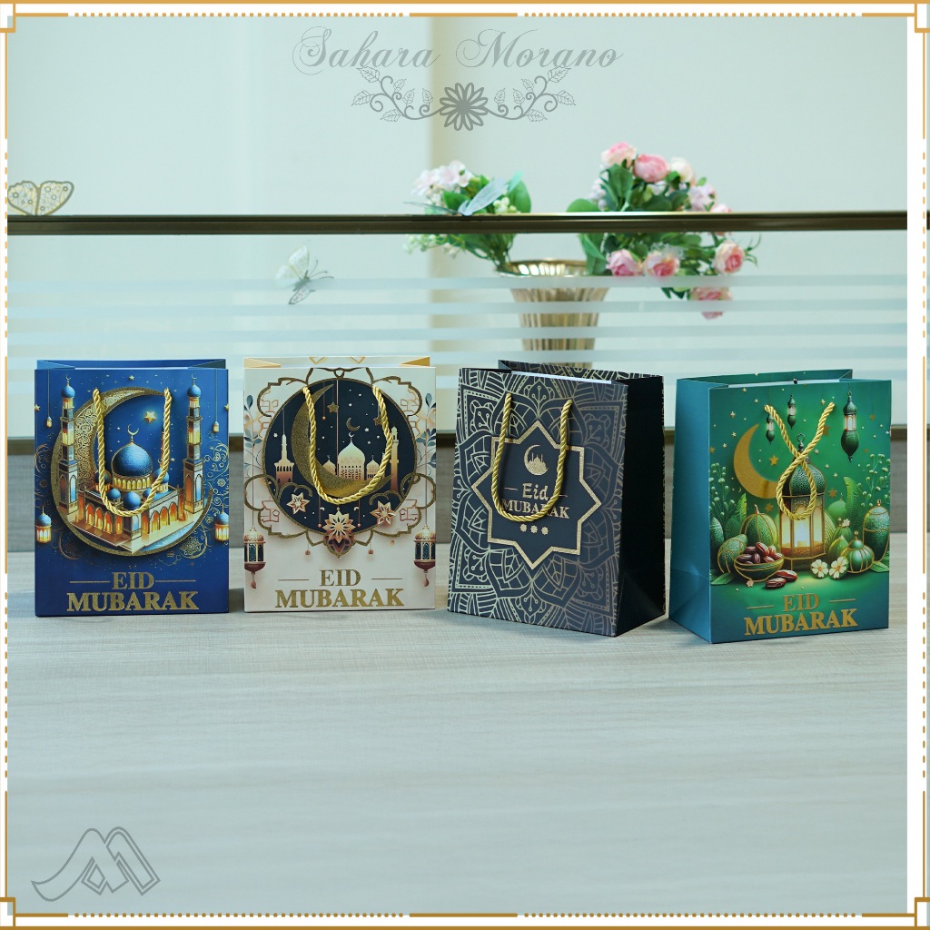 

Paper Bag Eid Mubarak Tas Hampers Lebaran Paper Bag Ramadhan Tas Souvenir Tas Hadiah Lebaran Goodie Bag Ramadhan Tipe 1