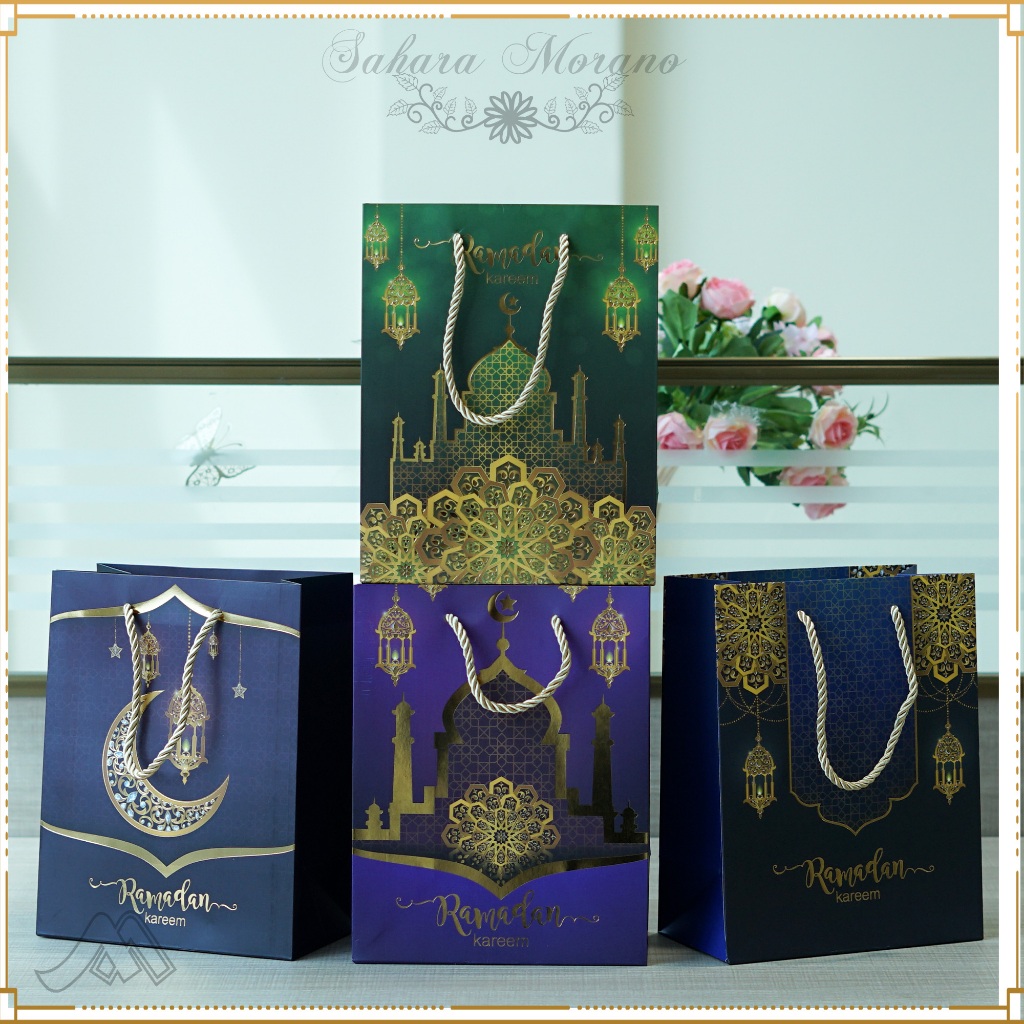 

Paper Bag Eid Mubarak Tas Hampers Lebaran Paper Bag Ramadhan Tas Souvenir Tas Hadiah Lebaran Goodie Bag Ramadhan Tipe 2