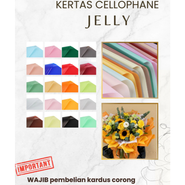 

[Yobee] Kertas Cellophane Buket Bunga Jelly