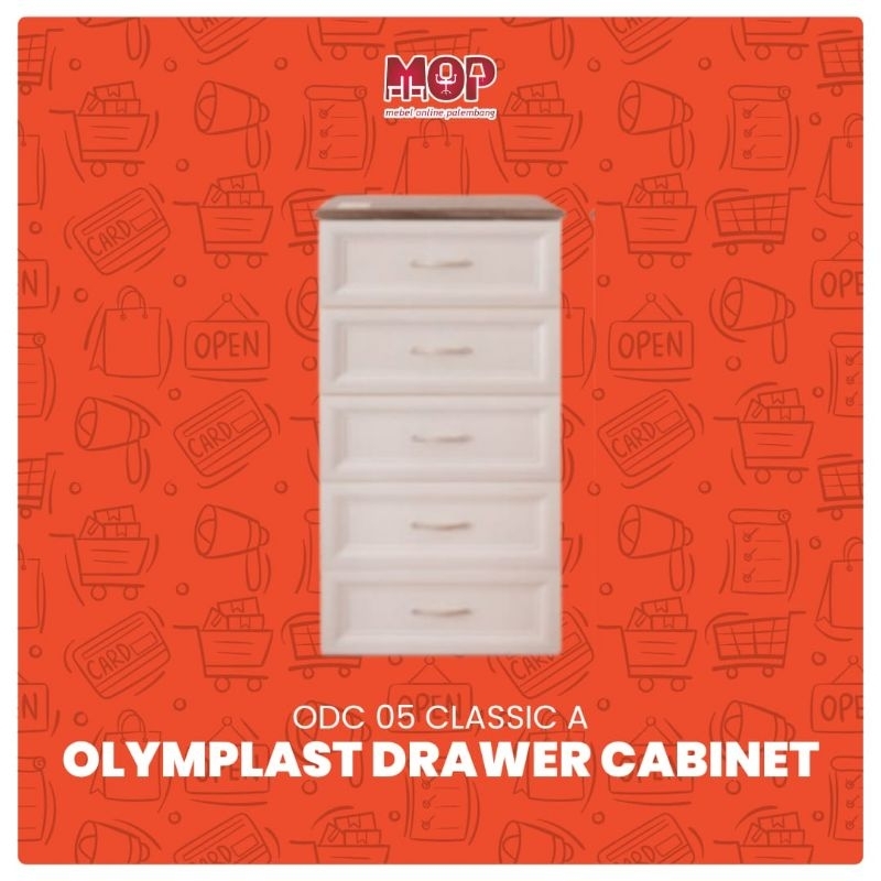 Olymplast Drawer Cabinet Classic Laci Susun Serbaguna ODC CLASSIC 05 A