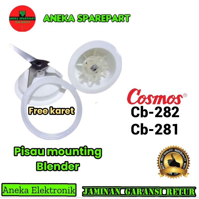 mounting pisau blender cosmos cb-282/cb-281 original,4 mata pisau