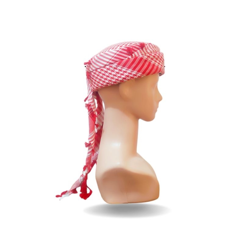 Peci kopiah sorban merah putih