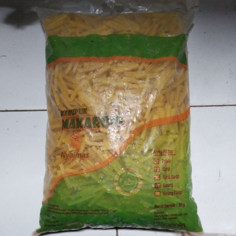 

Kerupuk Makaroni potato perball 5kg