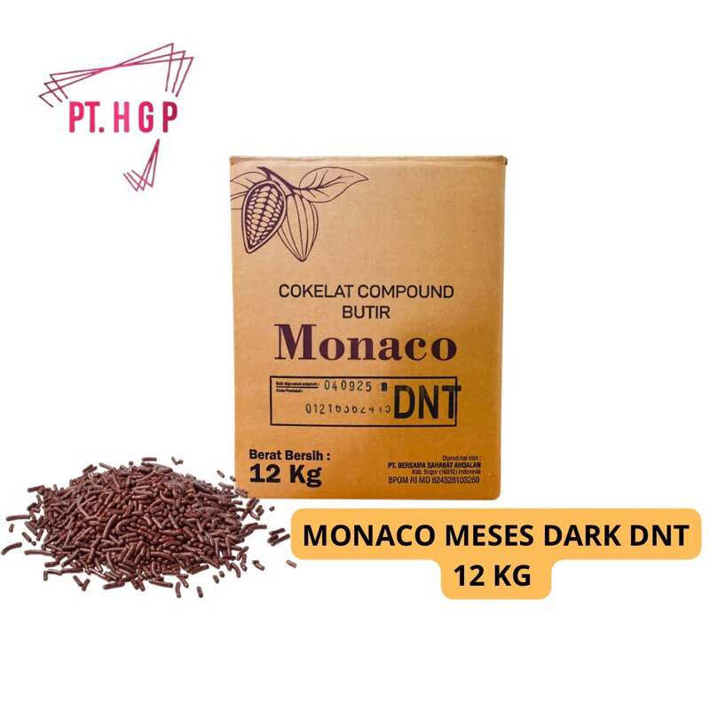 

Cokelat Compound Monaco Butir DNT 12 Kg / 1 Dus