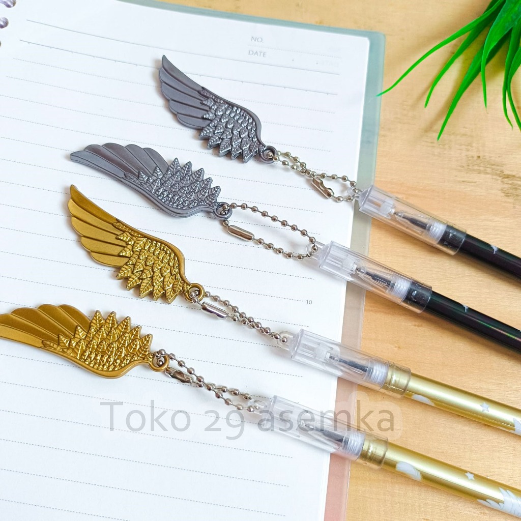 

PULPEN GANTUNGAN SAYAP MALAIKAT THE ANGEL PEN PENA BOLPEN BOLPOIN ANAK LUCU ALAT TULIS SEKOLAH