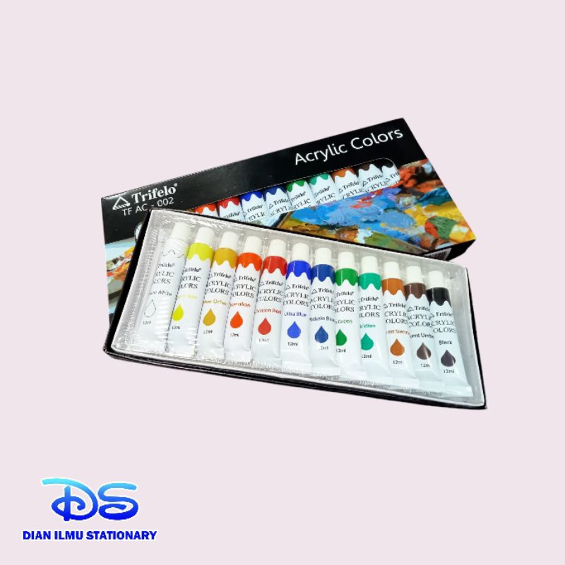 

cat acrylic trifelo TF AC-002 12 warna 12ml