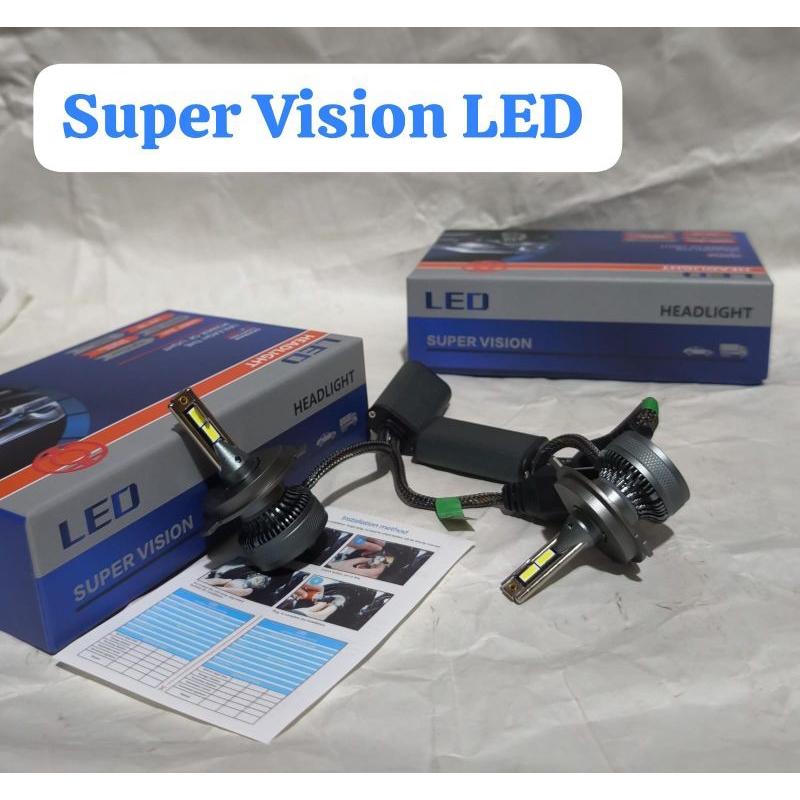 Lampu LED Super Vision H4 60 Watt LED Mobil - Car LED - Dinasti