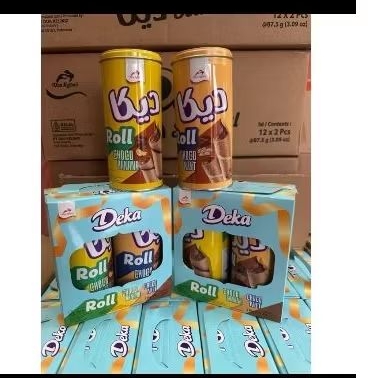 

Deka Wafer Roll 1 pack isi 2 kaleng - 1 Dus isi 12 pack / 24 kaleng