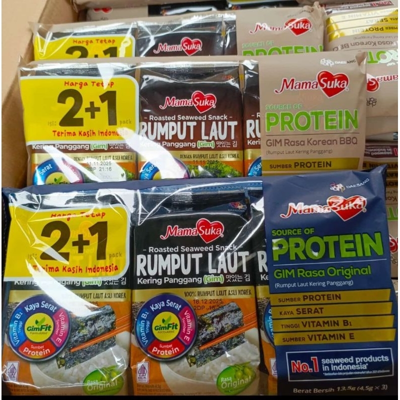 

Mamasuka Rumput laut pack isi 2 dan (2gratis1)
