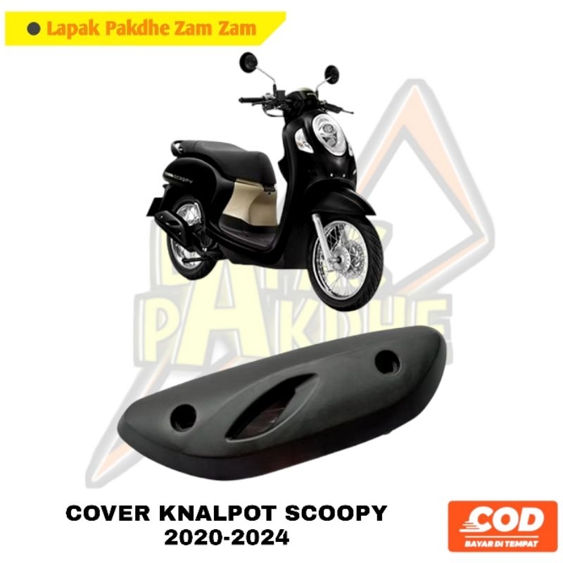 Cover Knalpot Scoopy 2023 Tameng Knalpot Scoopy 2023 Tutup Knalpot Scoopy 2023 Prestige 2020 - 2024