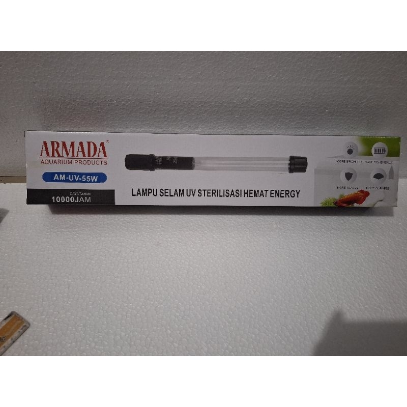 LAMPU UV KOLAM IKAN ARMADA AM-UV-55WAT LAMPU UV CELUP SELAM ULTRAVIOLET STERILISASI