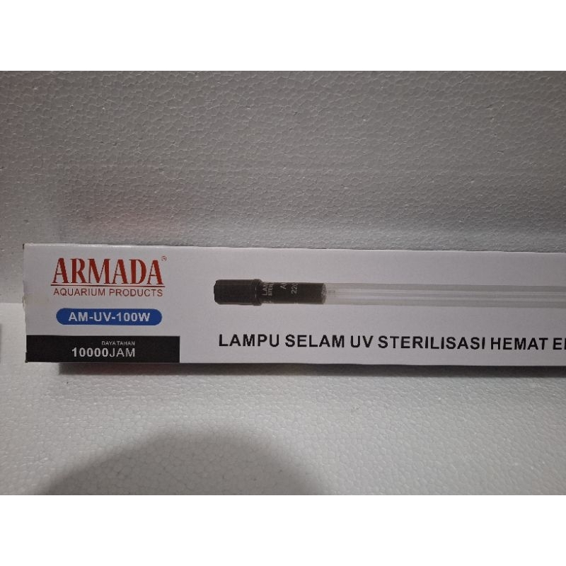 LAMPU UV KOLAM IKAN ARMADA AM-UV-100WAT LAMPU UV CELUP SELAM ULTRAVIOLET STERILISASI
