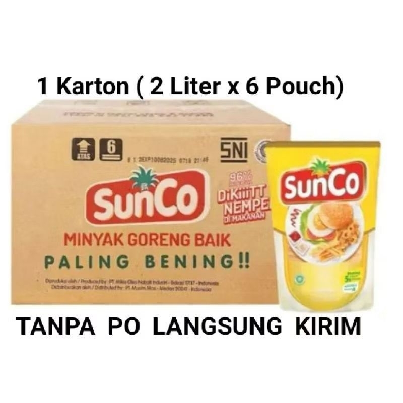 

Minyak Goreng Sunco 2 Liter 1 Dus isi 6 Promo