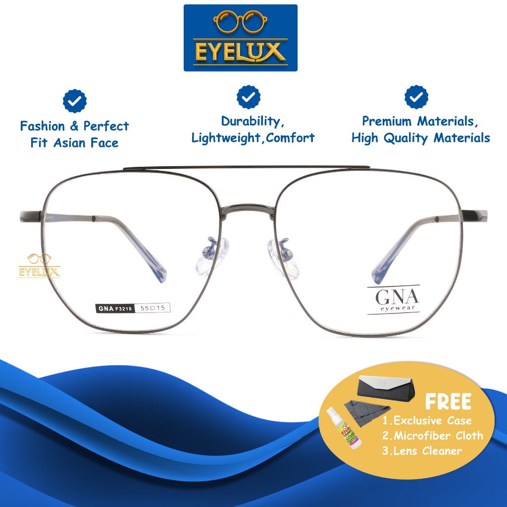 GNA Eyewear / GNA F-3218 / 55-15 / Frame Kacamata GNA Eyewear ORIGINAL