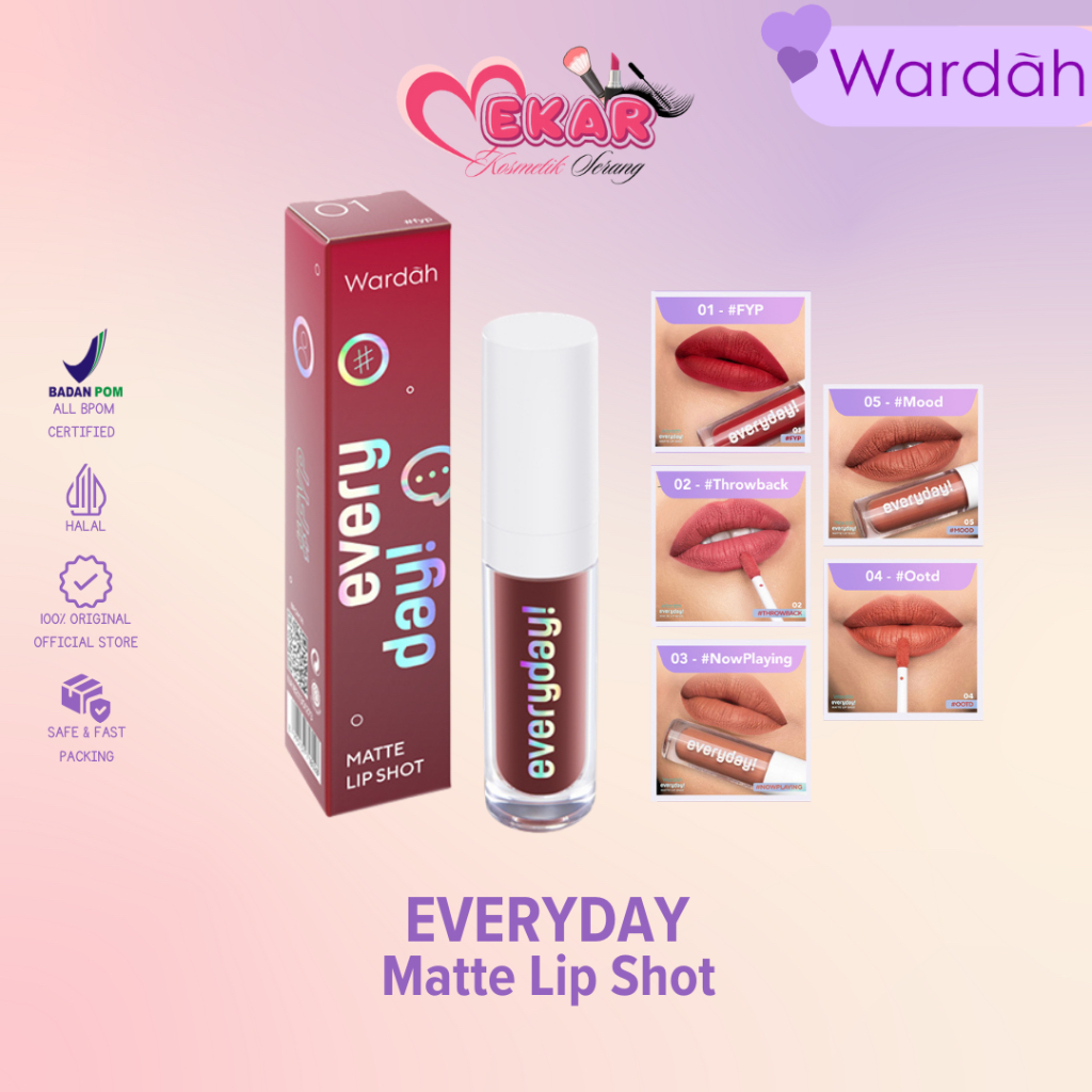 WARDAH Everyday Matte LipShot/Lipcream
