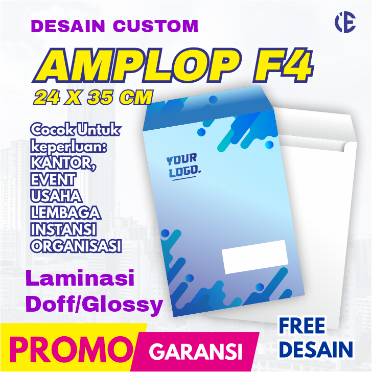 

Amplop Besar F4 Ivory 260 Laminasi Doff/Glossy, Amplop Dokumen Penting