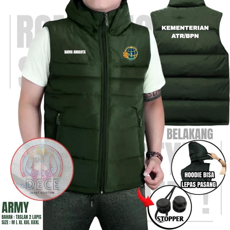 ROMPI DESAIN KEMENTRIAN ATR-BPN FREE NAMA WATERPROOF DESAIN TERBARU