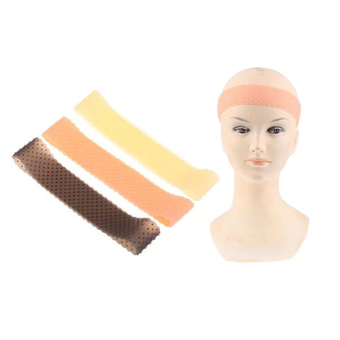 ready KAWI karet wig silikon grip headband bandana penahan rambut palsu silicone hair band anti slip
