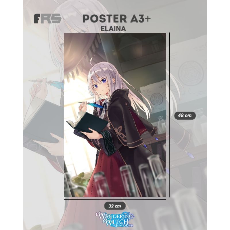 Poster elaina(majo no tabi-tabi) ukuran A3+