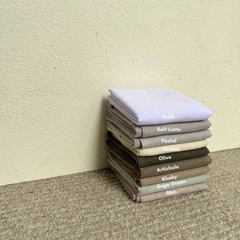 KERUDUNGAN PARIS JADUL WARNA BASIC NUDE PASTEL TREND HIJAB MUSLIMAH WANITA