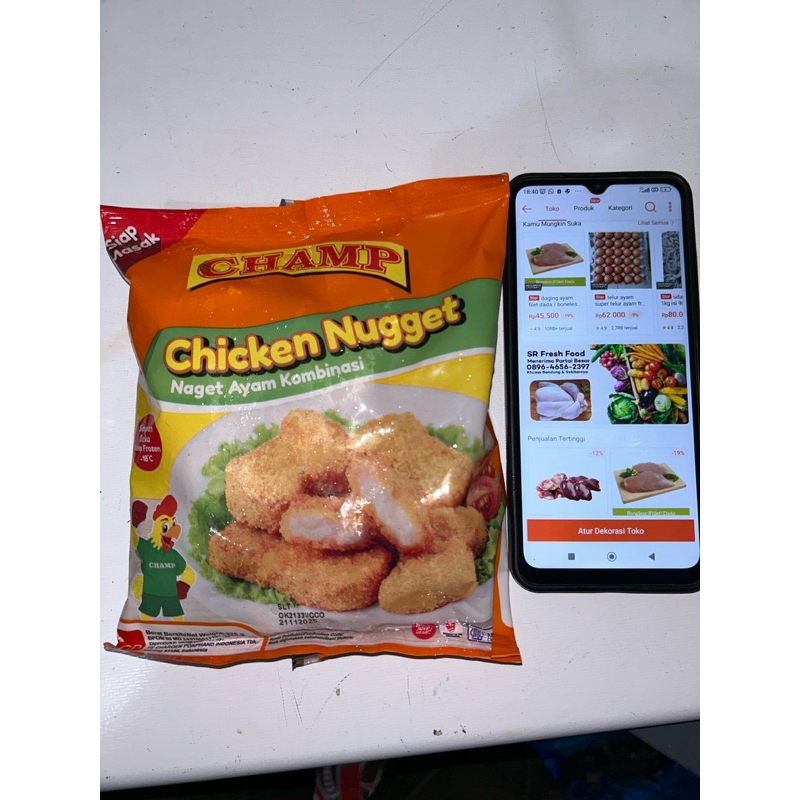 

Champ Chicken Nugget Naget Ayam Kombinasi 225gr