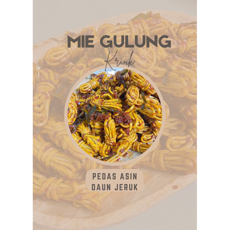 

100GRAM/ 250GRAM MIE GULUNG KRIUK PEDAS ASIN DAUN JERUK