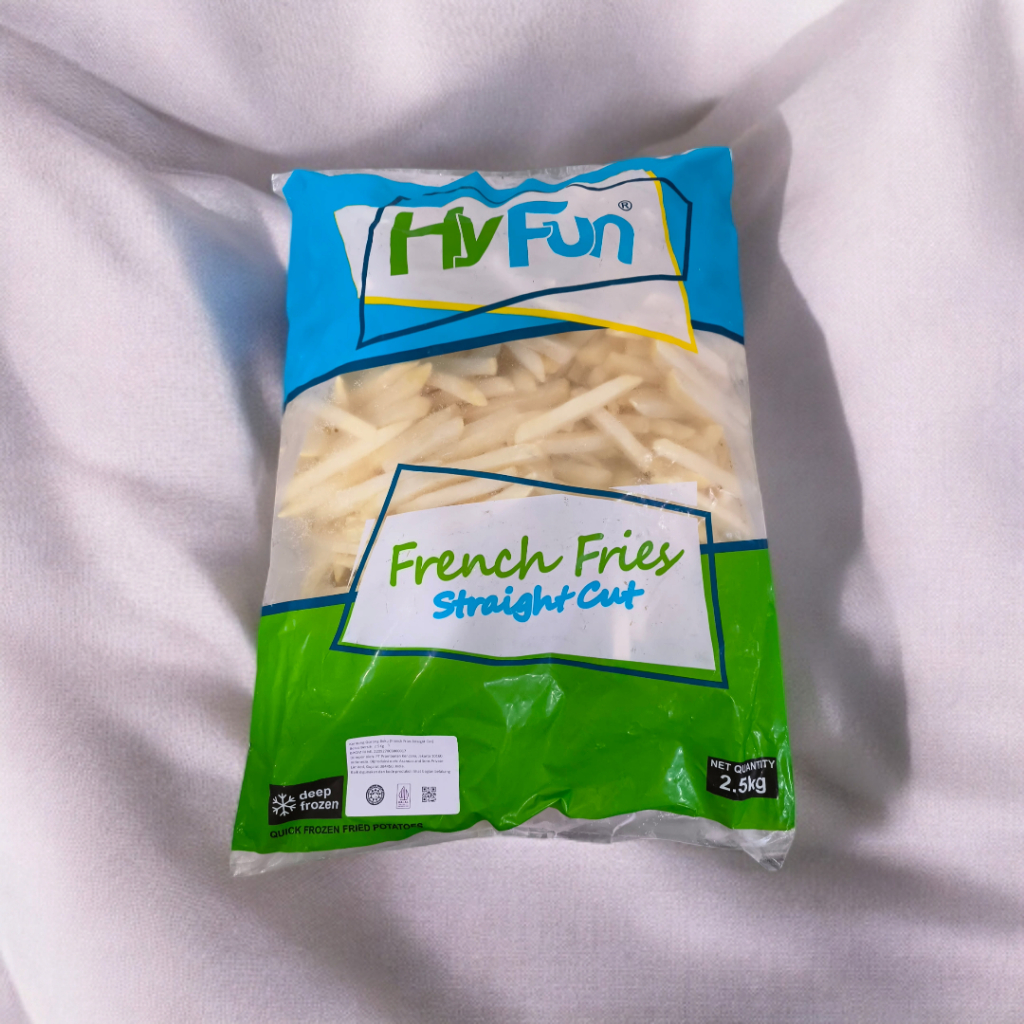 

Kentang Goreng Hyfun 2,5 Kg / French Fries 2,5 Kg Makan Beku Frozen Premium dan Halal