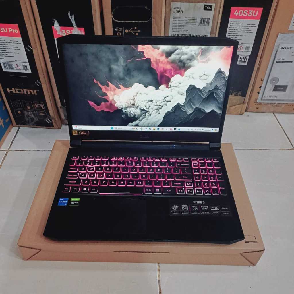 Laptop Super Gaming Acer Nitro AN515-56, Intel Core i5-1130H, Gen 11Th, Ram 8/512Gb SSD, #DualVga: -