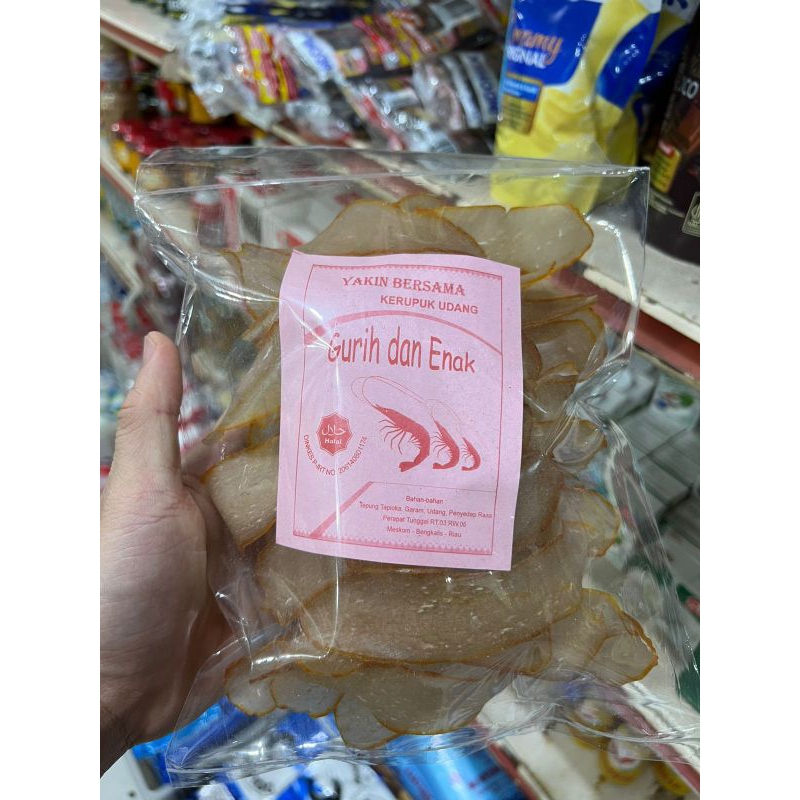 

KERUPUK UDANG MESKOM 200 GR - KERUPUK UDANG ASLI BENGKALIS - OLE OLE BENGKALIS - KERUPUK UDANG ORIGINAL - KERUPUK UDANG ASLI