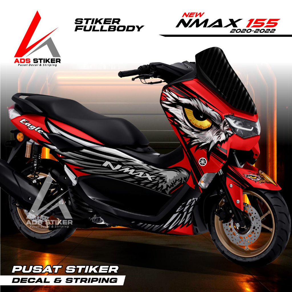 Decal Nmax New 2020 Fullbody - Stiker New Nmax 2021 - 2022 Motip Elang