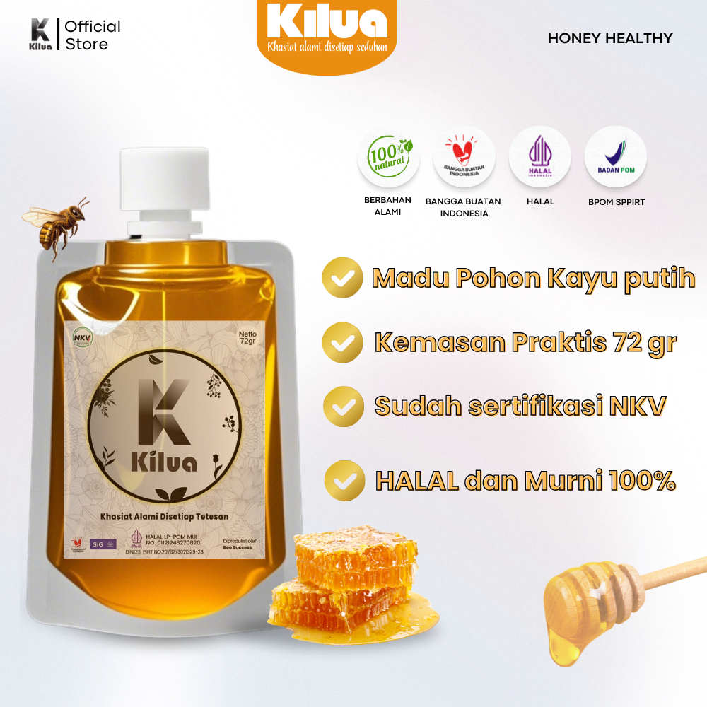 

KILUA - Madu asli madu Pohon Kayu Putih 72 gram Madu Murni Original