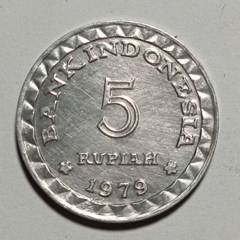 Koin Kuno Indonesia 5 Rupiah KB Tahun 1979