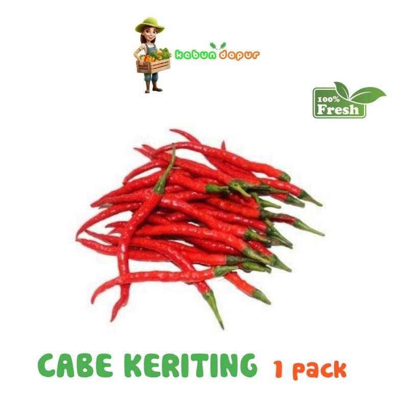 

CABE KERITING MERAH FRESH -Kebun Dapur-