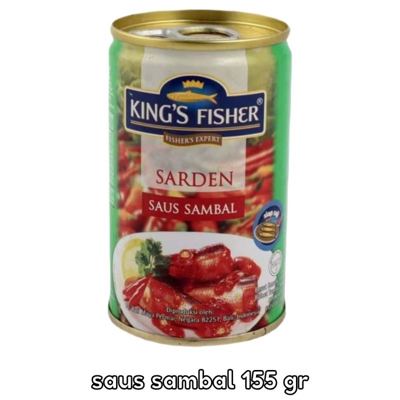 

sarden king's fisher saus sambal 155 gram