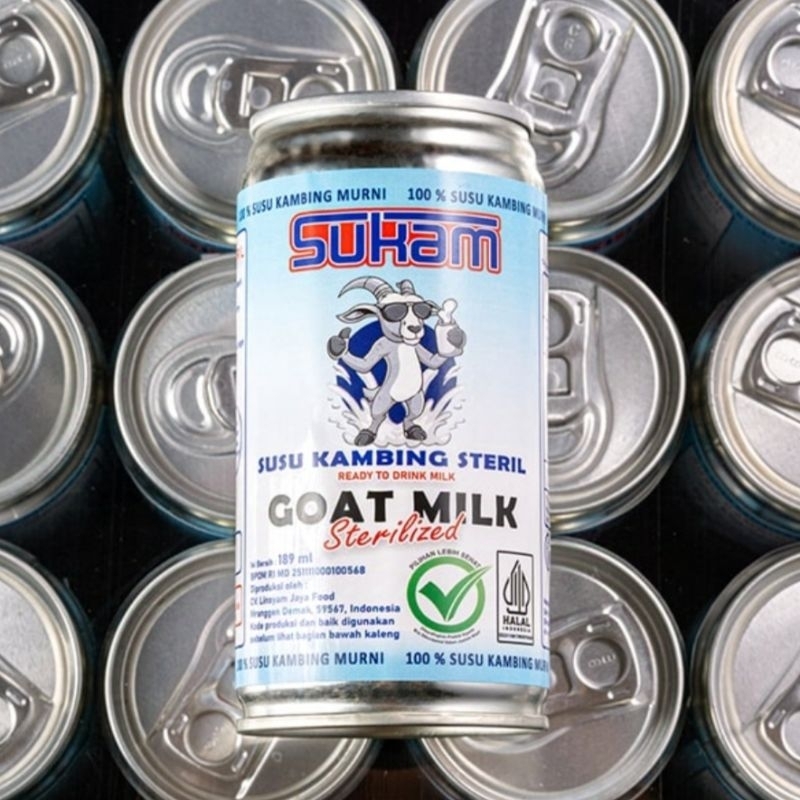 

SUKAM (Susu Kambing Steril) 4 Kaleng (@189ML) - 100% Susu Kambing Murni