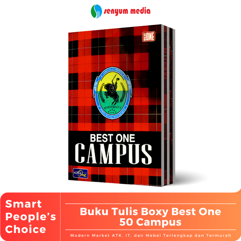 

Buku Tulis Boxy BEST ONE Campus 50 Lembar (1 Pack Isi 10 Buku) (S:PAK)
